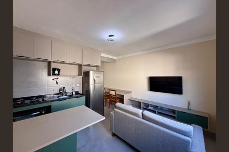 Sala de apartamento para alugar com 1 quarto, 34m² em Cidade Monções, São Paulo