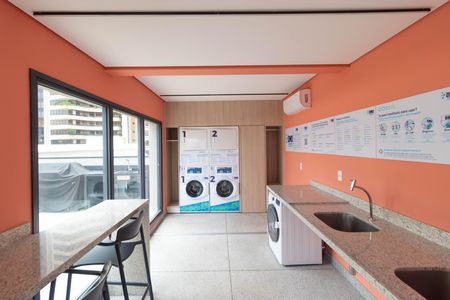 Apartamento para alugar com 52m², 1 quarto e 1 vaga Apartamento para alugar com 52m², 1 quarto e 1 vagaÁrea comum - Lavanderia