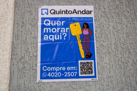 Apartamento para alugar com 86m², 2 quartos e 1 vagaPlaquinha instalada na fachada