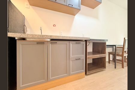 Studio à venda com 29m², 1 quarto e sem vagaCozinha 