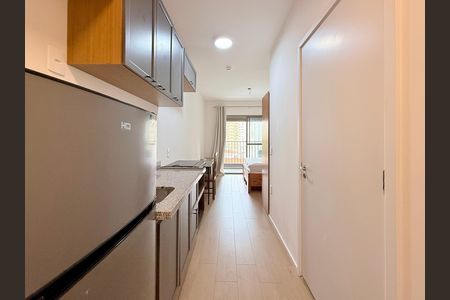 Studio à venda com 29m², 1 quarto e sem vagaCozinha 