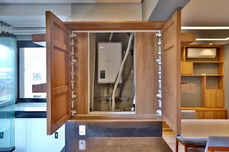 Apartamento à venda com 57m², 1 quarto e 1 vagaAquecedor 