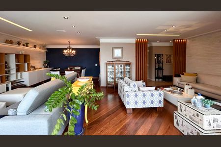 Sala de apartamento à venda com 4 quartos, 218m² em Brooklin, São Paulo