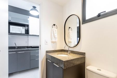 Studio para alugar com 27m², 1 quarto e sem vagaBanheiro