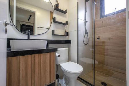 Studio para alugar com 27m², 1 quarto e sem vagaBanheiro da Suíte