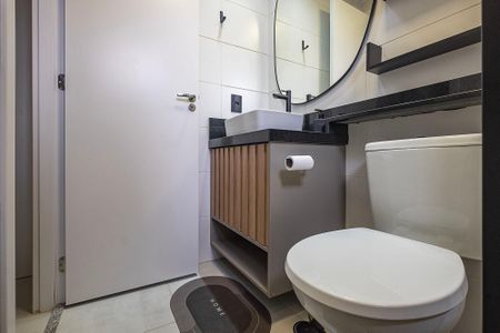 Studio para alugar com 27m², 1 quarto e sem vagaBanheiro da Suíte
