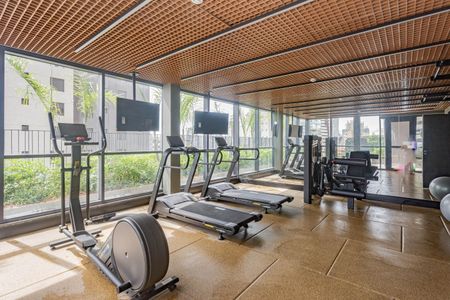 Studio para alugar com 27m², 1 quarto e sem vaga Studio para alugar com 27m², 1 quarto e sem vagaAcademia