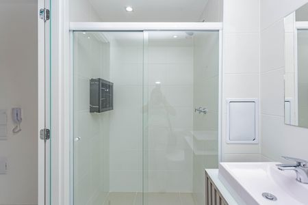 Studio para alugar com 27m², 1 quarto e sem vaga Studio para alugar com 27m², 1 quarto e sem vagaBanheiro