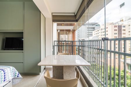 Studio para alugar com 24m², 1 quarto e sem vagaVaranda