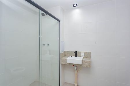 Studio para alugar com 28m², 1 quarto e sem vaga Studio para alugar com 28m², 1 quarto e sem vagaBanheiro