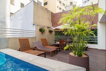 Apartamento para alugar com 69m², 1 quarto e 1 vaga Apartamento para alugar com 69m², 1 quarto e 1 vagaÁrea comum - Piscina