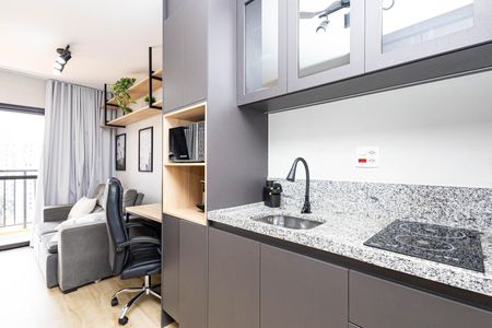 Studio para alugar com 25m², 1 quarto e sem vaga Studio para alugar com 25m², 1 quarto e sem vagaCozinha