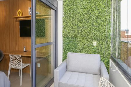 Studio para alugar com 30m², 1 quarto e sem vaga Studio para alugar com 30m², 1 quarto e sem vagaSacada