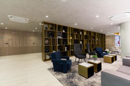 Studio à venda com 27m², 1 quarto e sem vagaHall social