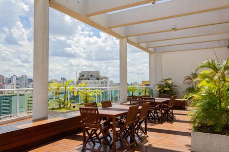 Apartamento para alugar com 33m², 1 quarto e 1 vagaÁrea gourmet