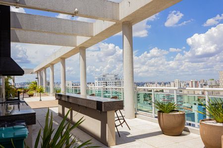 Apartamento para alugar com 33m², 1 quarto e 1 vagaÁrea gourmet