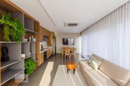 Studio para alugar com 32m², 1 quarto e sem vaga Studio para alugar com 32m², 1 quarto e sem vagaÁrea comum - Salão de festas Gourmet
