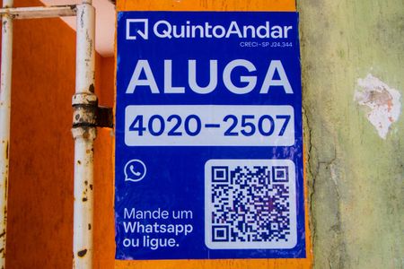 Casa para alugar com 40m², 1 quarto e sem vagaPlaquinha instalada na fachada