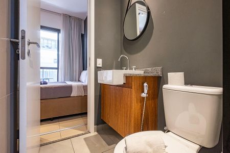 Studio para alugar com 28m², 1 quarto e sem vagaBanheiro