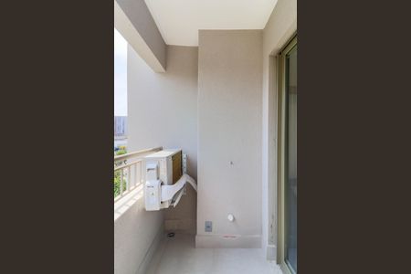 Varanda da Sala de apartamento à venda com 1 quarto, 33m² em Campo Belo, São Paulo