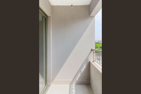 Varanda da Sala de apartamento à venda com 1 quarto, 33m² em Campo Belo, São Paulo