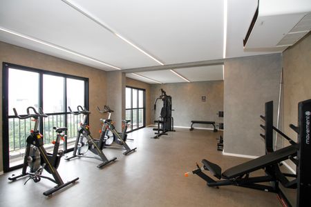 Studio para alugar com 24m², 1 quarto e sem vaga Studio para alugar com 24m², 1 quarto e sem vagaÁrea Comum - Academia