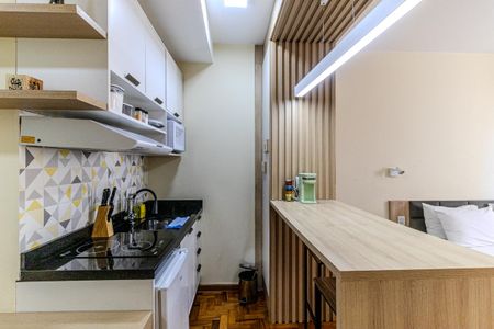 Studio para alugar com 25m², 1 quarto e sem vagaCozinha