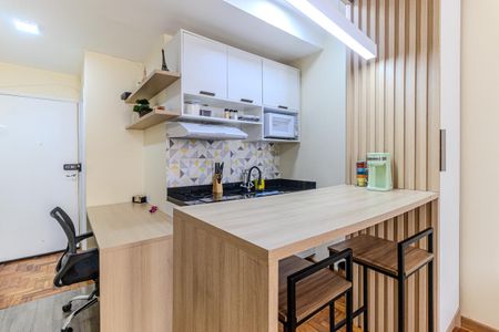 Studio para alugar com 25m², 1 quarto e sem vagaCozinha