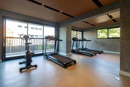 Studio para alugar com 24m², 1 quarto e sem vaga Studio para alugar com 24m², 1 quarto e sem vagaAcademia