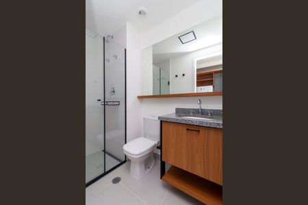 Studio para alugar com 24m², 1 quarto e sem vaga Studio para alugar com 24m², 1 quarto e sem vagaBanheiro