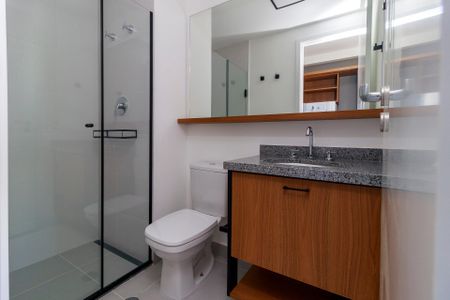 Studio para alugar com 24m², 1 quarto e sem vaga Studio para alugar com 24m², 1 quarto e sem vagaBanheiro