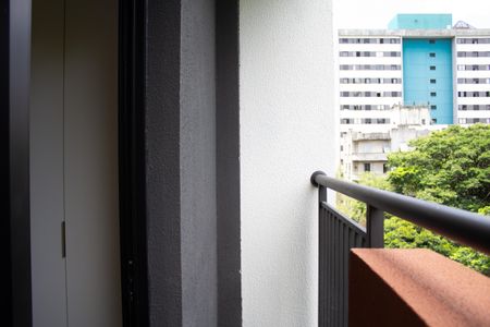 Studio para alugar com 26m², 1 quarto e sem vagaVaranda