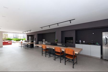 Studio para alugar com 28m², 1 quarto e sem vaga Studio para alugar com 28m², 1 quarto e sem vagaÁrea comum - Churrasqueira