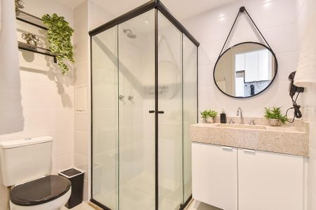 Studio para alugar com 19m², 1 quarto e sem vaga Studio para alugar com 19m², 1 quarto e sem vagaBanheiro