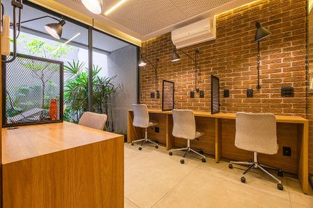 Studio para alugar com 26m², 1 quarto e sem vagaCoworking