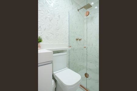 Apartamento à venda com 75m², 3 quartos e 2 vagasBanheiro da suíte