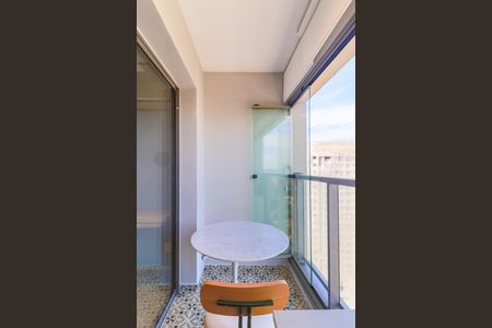 Studio para alugar com 25m², 1 quarto e sem vagaVaranda