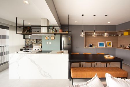 Apartamento à venda com 77m², 1 quarto e 1 vagaSala/Cozinha