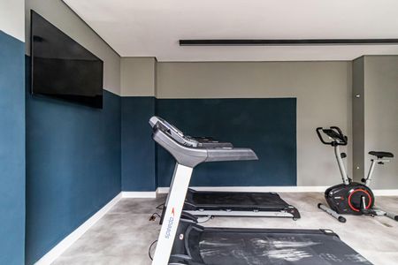 Studio para alugar com 24m², 1 quarto e sem vaga Studio para alugar com 24m², 1 quarto e sem vagaÁrea comum - Academia