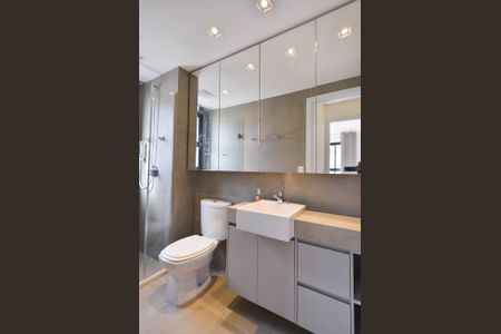 Apartamento à venda com 55m², 1 quarto e 1 vaga Apartamento à venda com 55m², 1 quarto e 1 vagaBanheiro social