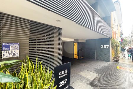 Studio para alugar com 30m², 1 quarto e sem vagafachada do predio