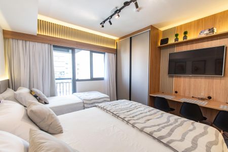 Studio à venda com 27m², 1 quarto e sem vagaSala/quarto