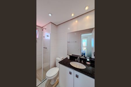 Banheiro da Suíte de apartamento à venda com 1 quarto, 50m² em Jardim Anália Franco, São Paulo