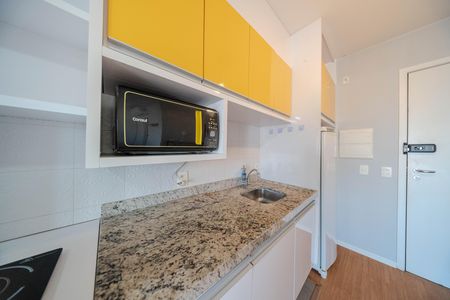 Cozinha de apartamento para alugar com 1 quarto, 39m² em Bela Vista, São Paulo