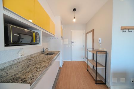 Cozinha de apartamento para alugar com 1 quarto, 39m² em Bela Vista, São Paulo