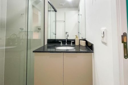 Studio para alugar com 24m², 1 quarto e sem vaga Studio para alugar com 24m², 1 quarto e sem vagaBanheiro