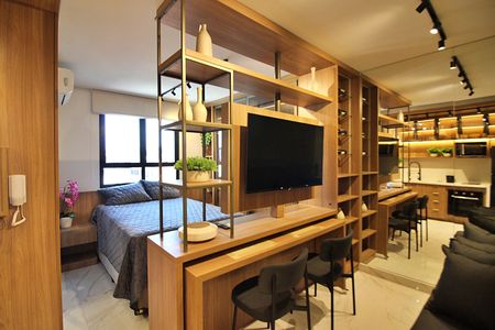Studio à venda com 25m², 1 quarto e sem vagaSala/Cozinha