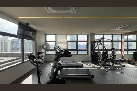 Studio para alugar com 27m², 1 quarto e sem vaga Studio para alugar com 27m², 1 quarto e sem vagaAcademia