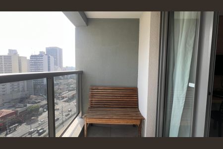 Studio para alugar com 27m², 1 quarto e sem vaga Studio para alugar com 27m², 1 quarto e sem vagaVaranda