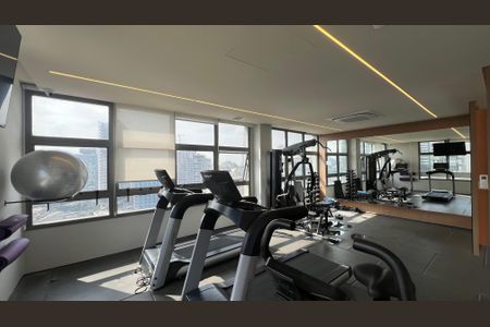 Studio para alugar com 27m², 1 quarto e sem vaga Studio para alugar com 27m², 1 quarto e sem vagaAcademia